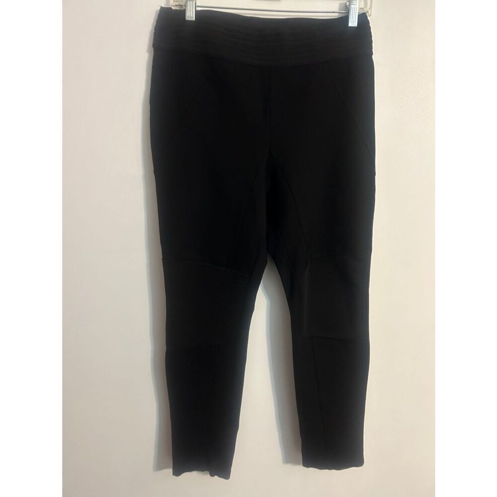 Zara Black Ribbed Waist Athletic Leggings